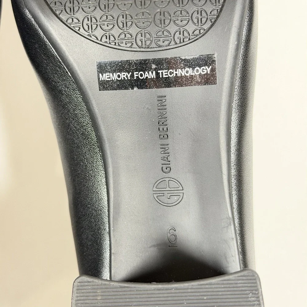Giani Bernini Size-6M Shoes Ameriee‎ Dress Black Memory Foam Block Heel
